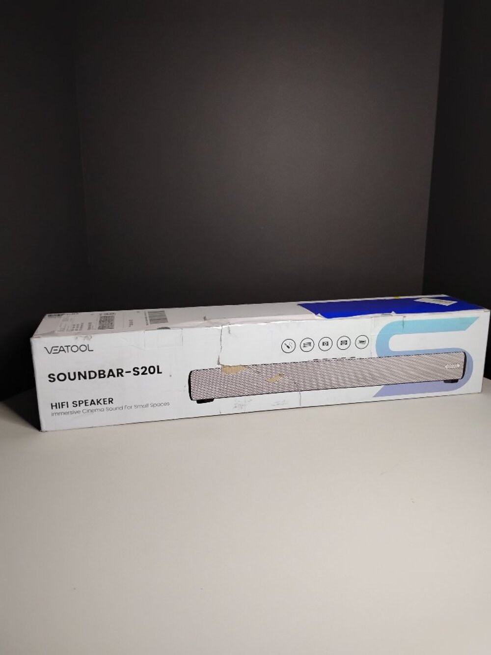 Veatool S20L Soundbar HiFi Speaker Bluetooth Cinema Sound for Small Rooms